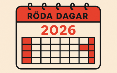 Röda dagar 2026 – maxa semestern